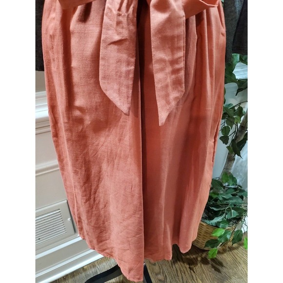 Tinley Women's Brown & Gray Rayon Round Neck Long Sleeve Knee Length Dress Small - Picture 4 of 13